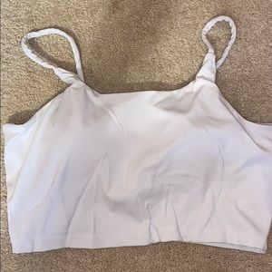 NEVER Worn, White Cropped Tank Top!